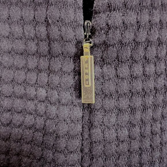 Fendi Navy Blue Silver Crystal Detail Sheath Dress $1750 - Picture 11 of 17